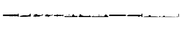 Ships Font LOWERCASE