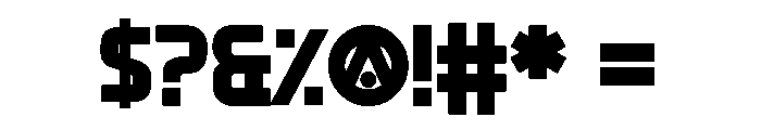 Shizuoka Cyberpunk Font OTHER CHARS
