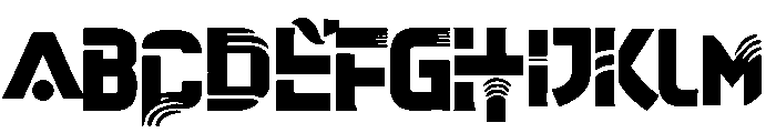 Shizuoka Cyberpunk Font UPPERCASE