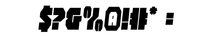 Shogunate Semi-Italic Font OTHER CHARS