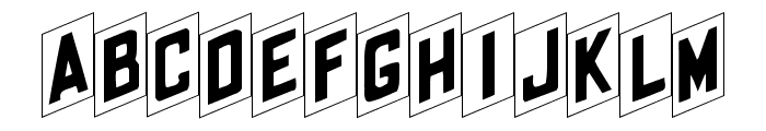 ShohlFold Font LOWERCASE
