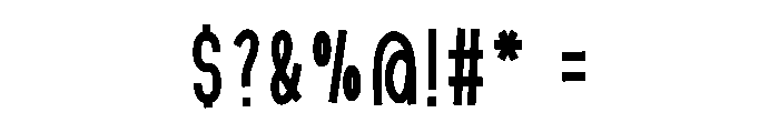 Shooping Font OTHER CHARS