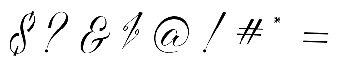 ShophiaScript Font OTHER CHARS
