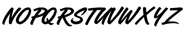 Shorebreak Script PERSONAL USE Regular Font UPPERCASE