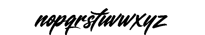 Shorebreak Script PERSONAL USE Regular Font LOWERCASE