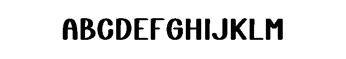 Shortage Font UPPERCASE