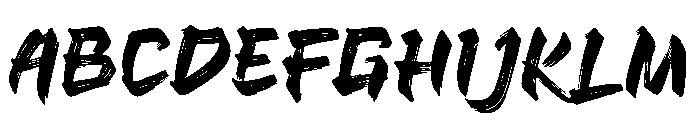 Shotengai Demo Regular Font UPPERCASE