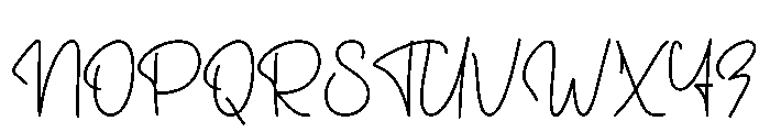 Shoulder Font UPPERCASE