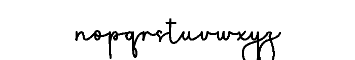 Shoulder Font LOWERCASE