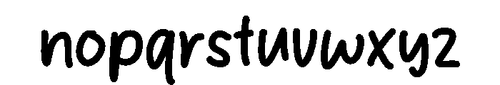 Shout Out Font LOWERCASE
