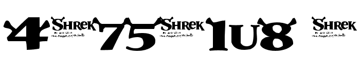 Shrek Font OTHER CHARS