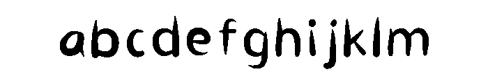 Shrinxx Regular Font LOWERCASE