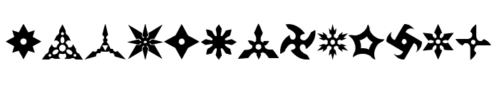 Shuriken Font LOWERCASE