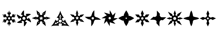 Shuriken Font LOWERCASE