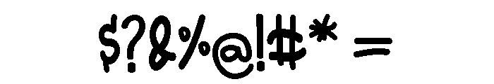 shimmering Font OTHER CHARS