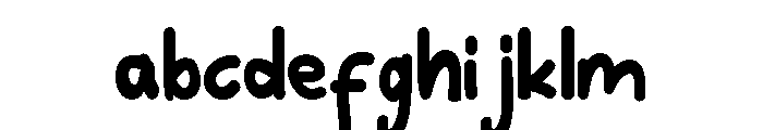 shimmering Font LOWERCASE