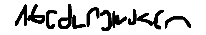 shorthand Font UPPERCASE
