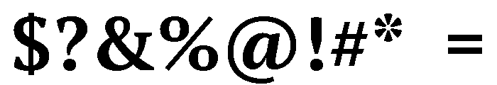 Shobhika Bold Font OTHER CHARS