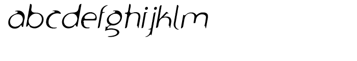 Sharquefin Oblique Font LOWERCASE