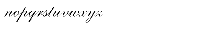 Shelley Script Andante Font LOWERCASE