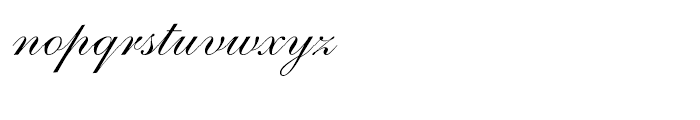 Shelley Script Regular Font LOWERCASE
