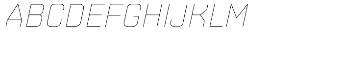 Shentox Thin Italic Font UPPERCASE