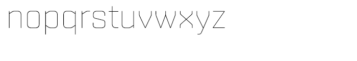 Shentox Thin Font LOWERCASE