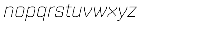 Shentox Ultra Light Italic Font LOWERCASE