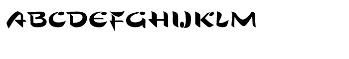 Sho Roman Font UPPERCASE