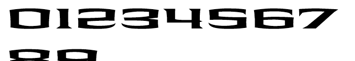 Shogun Bold Extended Font OTHER CHARS