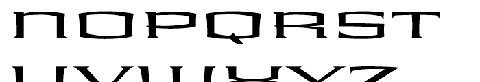 Shogun Light Extended Font UPPERCASE