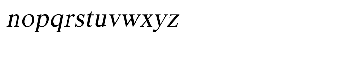 Shree Kannada 0850 Italic Font LOWERCASE