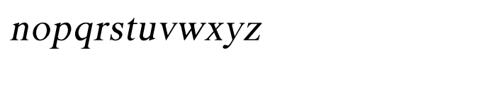 Shree Kannada 1407 Italic Font LOWERCASE