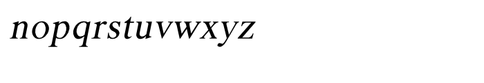 Shree Kannada 1413 Italic Font LOWERCASE