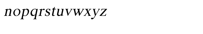Shree Kannada 3420 Italic Font LOWERCASE