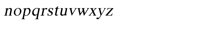 Shree Malayalam 1826 Italic Font LOWERCASE