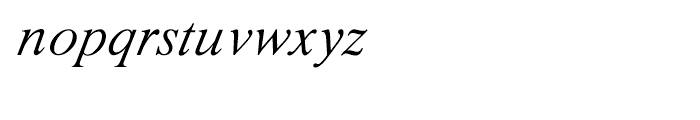 Shree Oriya 0628 Italic Font LOWERCASE