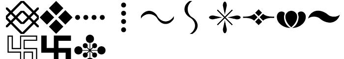 Shree Symbol 0003 Regular Font UPPERCASE