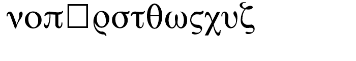 Shree Symbol 0006 Regular Font LOWERCASE
