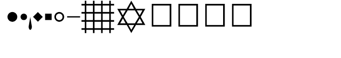 Shree Symbol 0008 Regular Font LOWERCASE