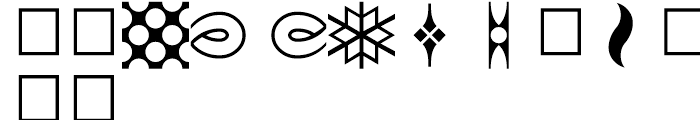 Shree Symbol 0008 Regular Font LOWERCASE