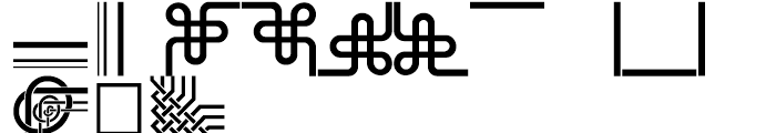 Shree Symbol 0240 Regular Font LOWERCASE