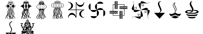 Shree Symbol 2161 Regular Font UPPERCASE