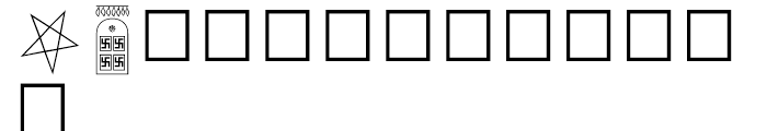 Shree Symbol 2164 Regular Font LOWERCASE