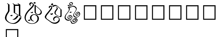 Shree Symbol 2170 Regular Font LOWERCASE