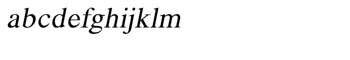 Shree Tamil 1371 Italic Font LOWERCASE
