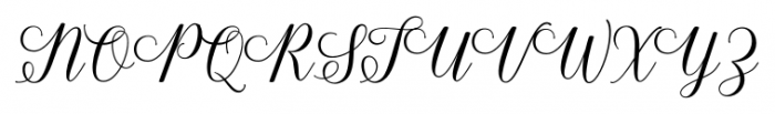 Shania Script Regular Font UPPERCASE