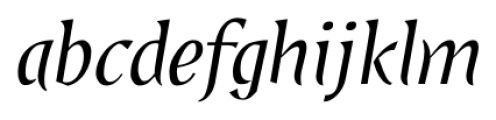 Shapa JY Light Italic Font LOWERCASE