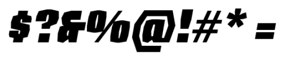 Sharka Italic Font OTHER CHARS