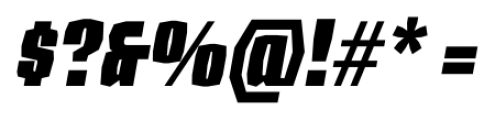Sharka Semi Condensed Italic Font OTHER CHARS